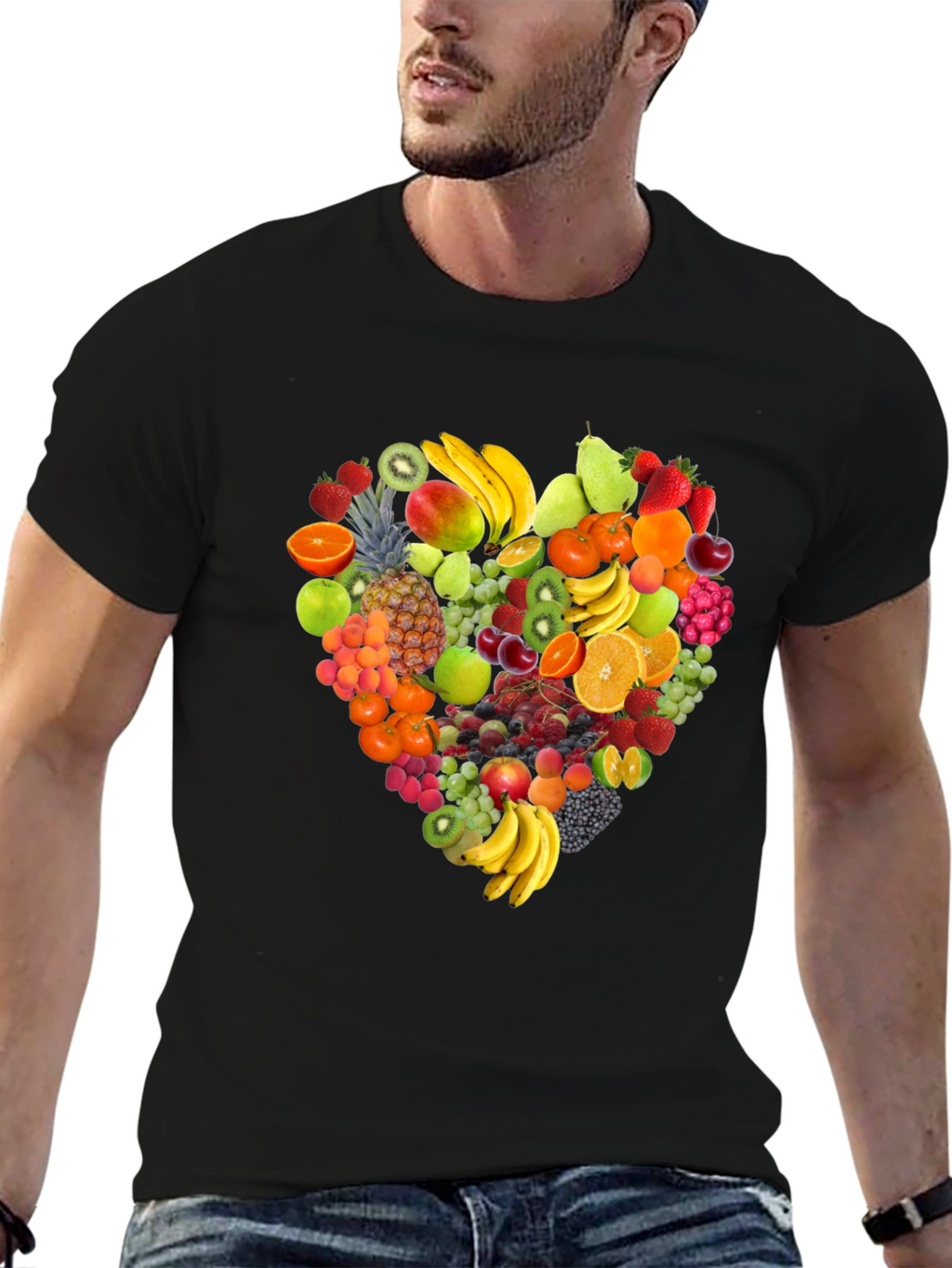Fruit Heart T-Shirt - Stylish & Healthy