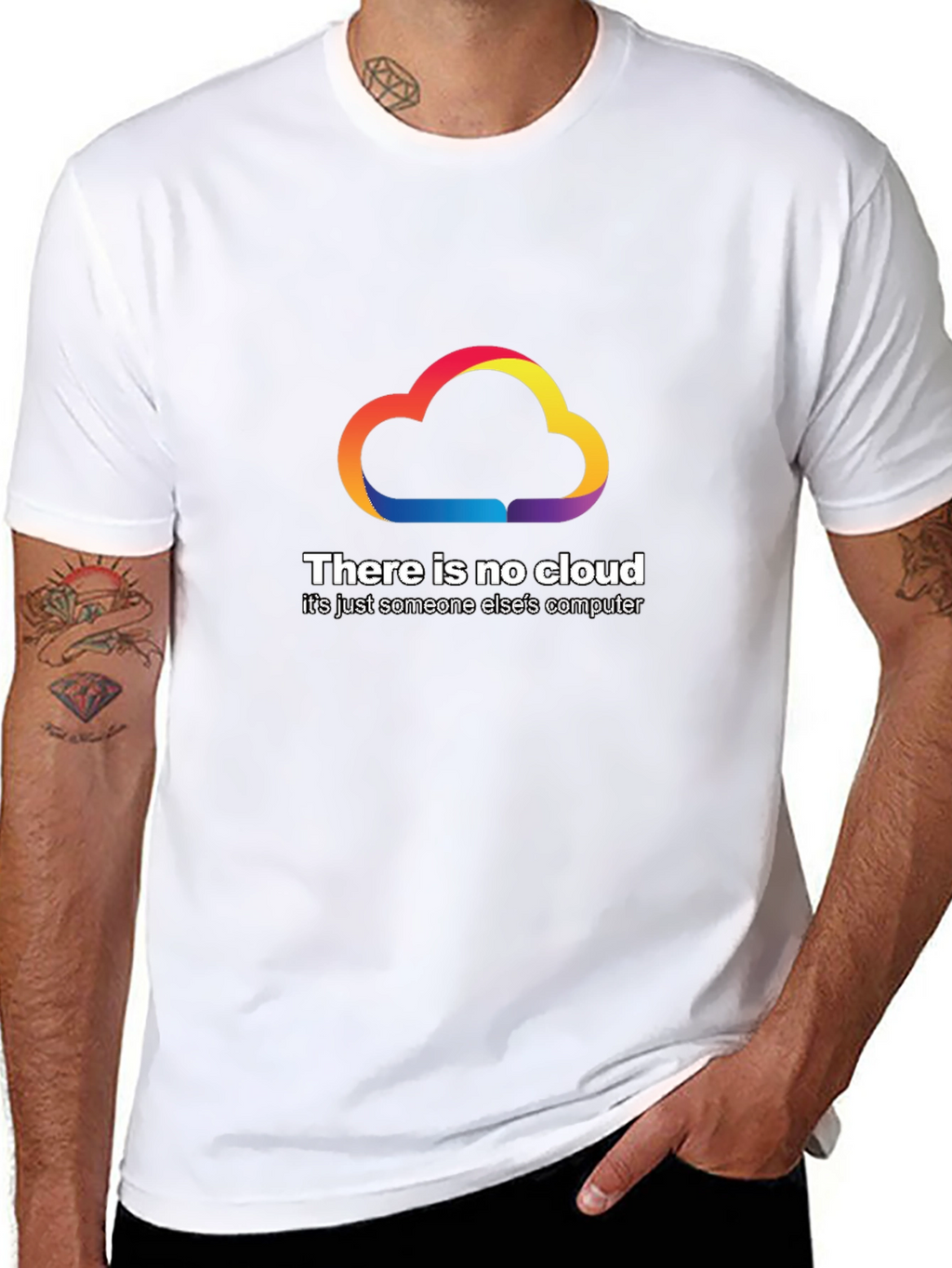 No Cloud T-Shirt - Funny Tech Humor Tee