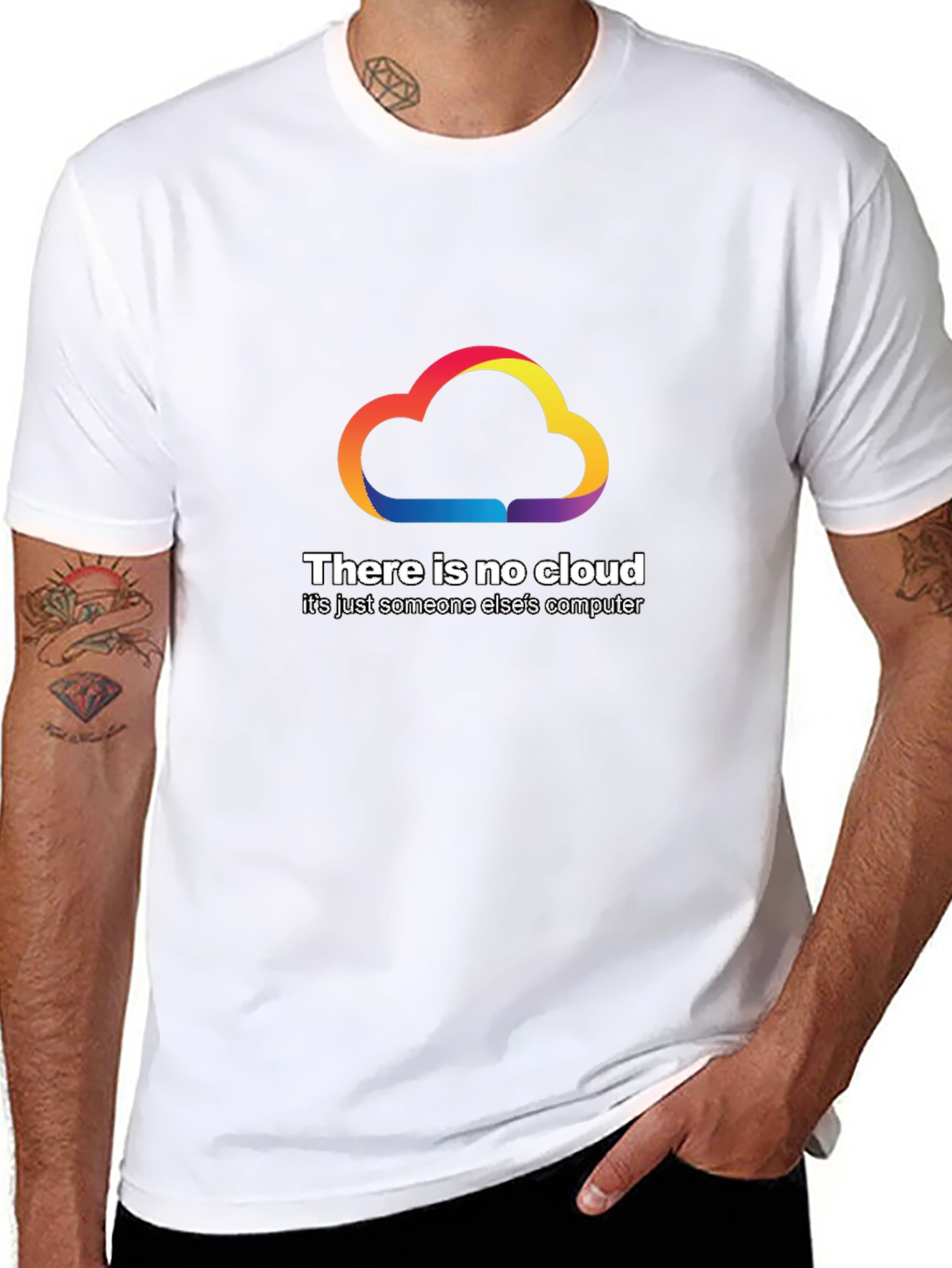 No Cloud T-Shirt - Funny Tech Humor Tee