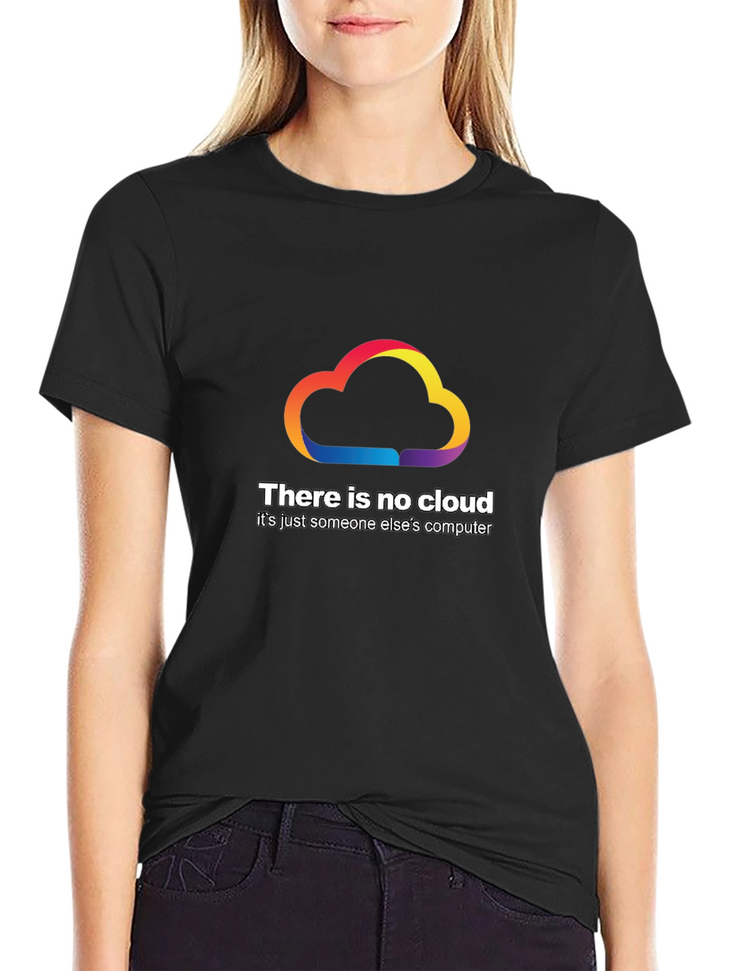 No Cloud T-Shirt - Funny Tech Humor Tee