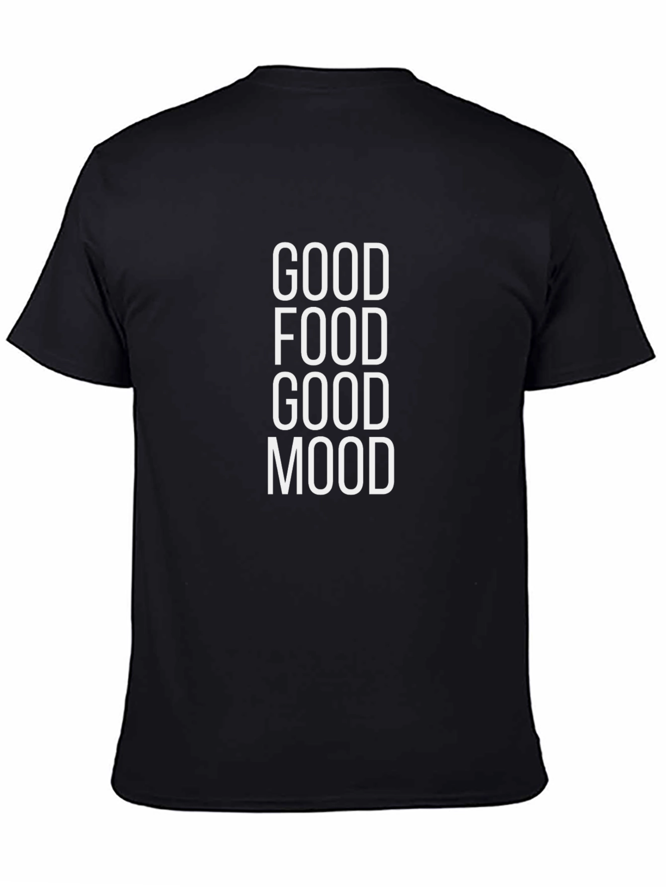 Good Food Good Mood Black T-Shirt