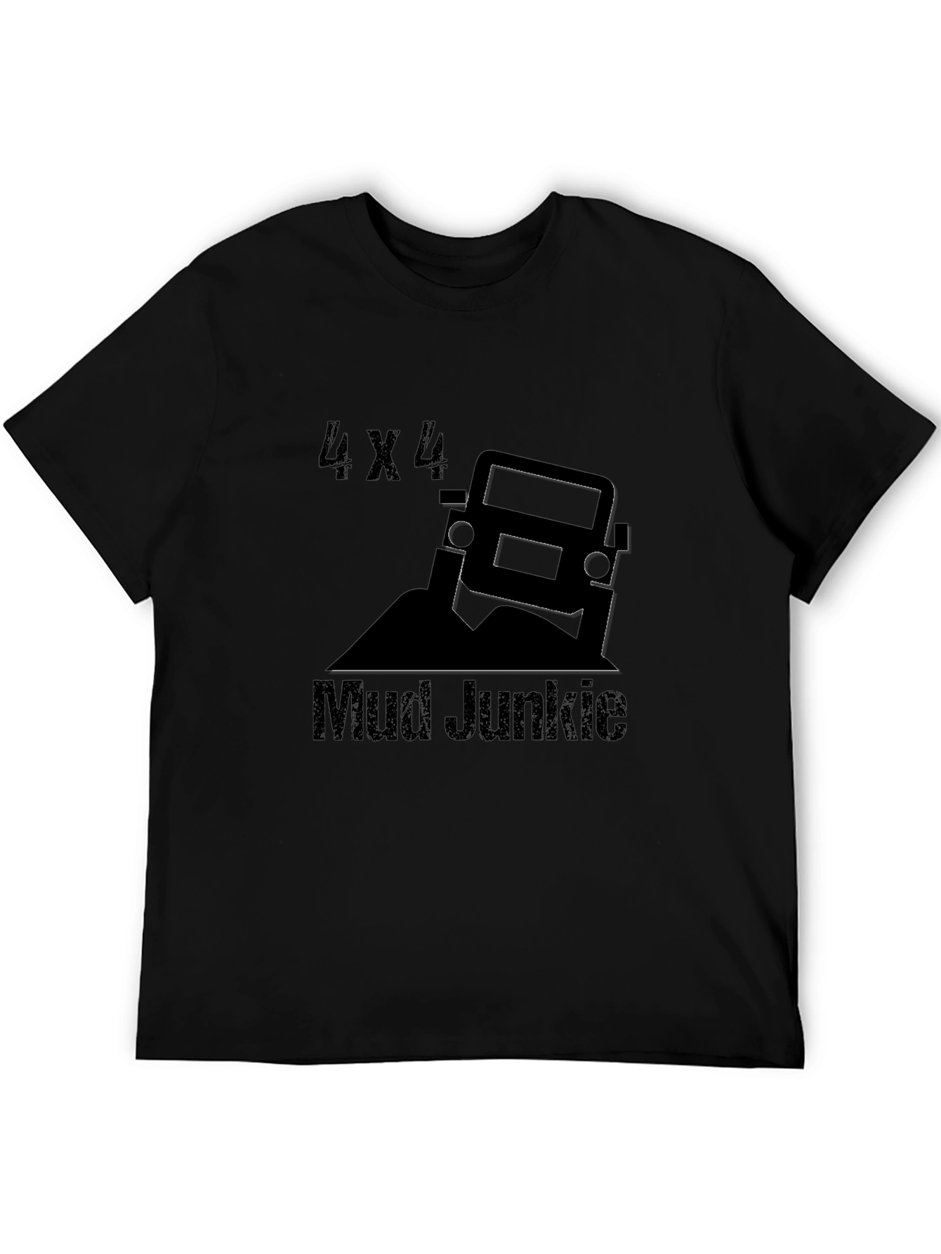 4x4 Mud Junkie Black T-Shirt