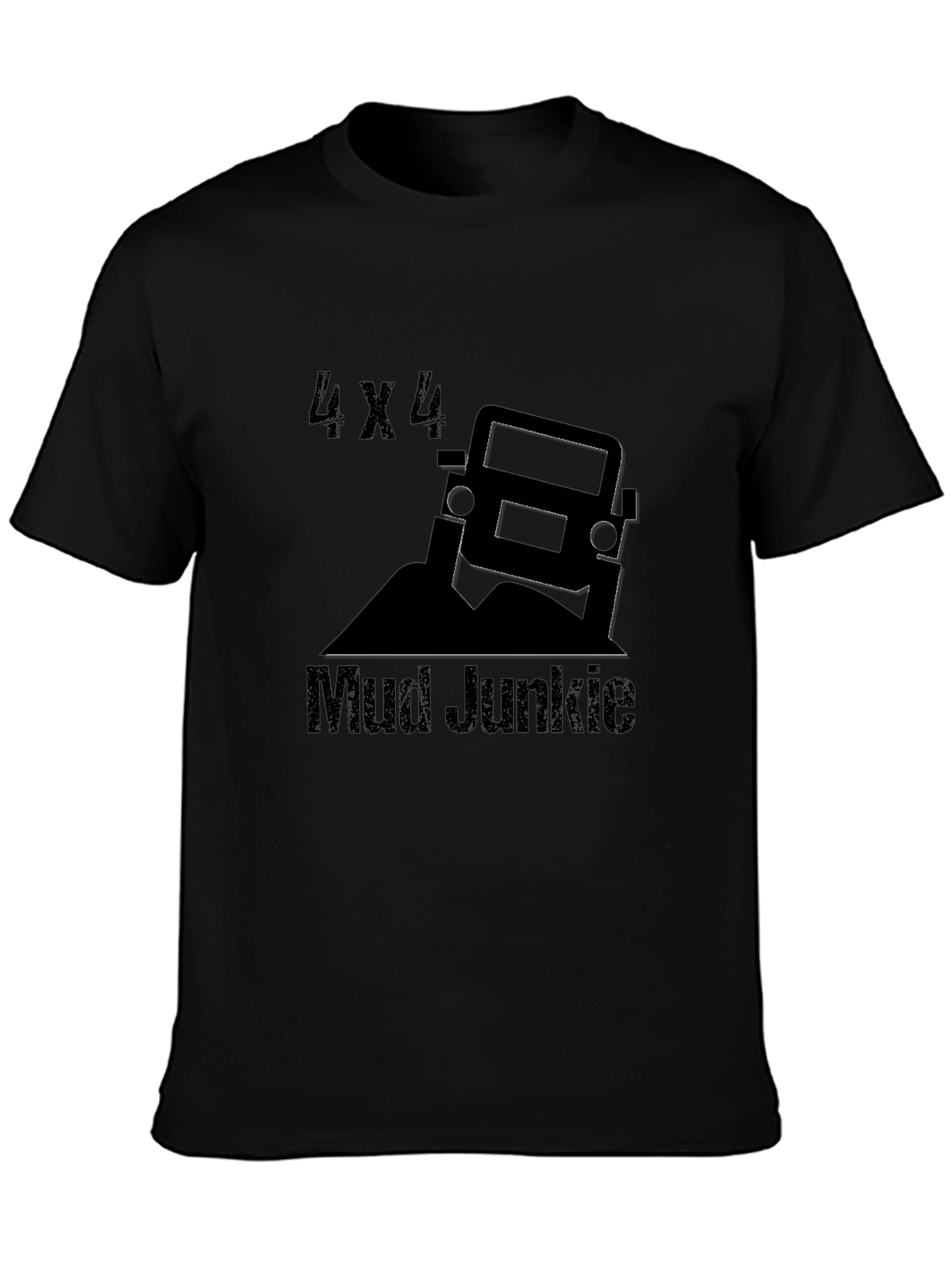 4x4 Mud Junkie Black T-Shirt
