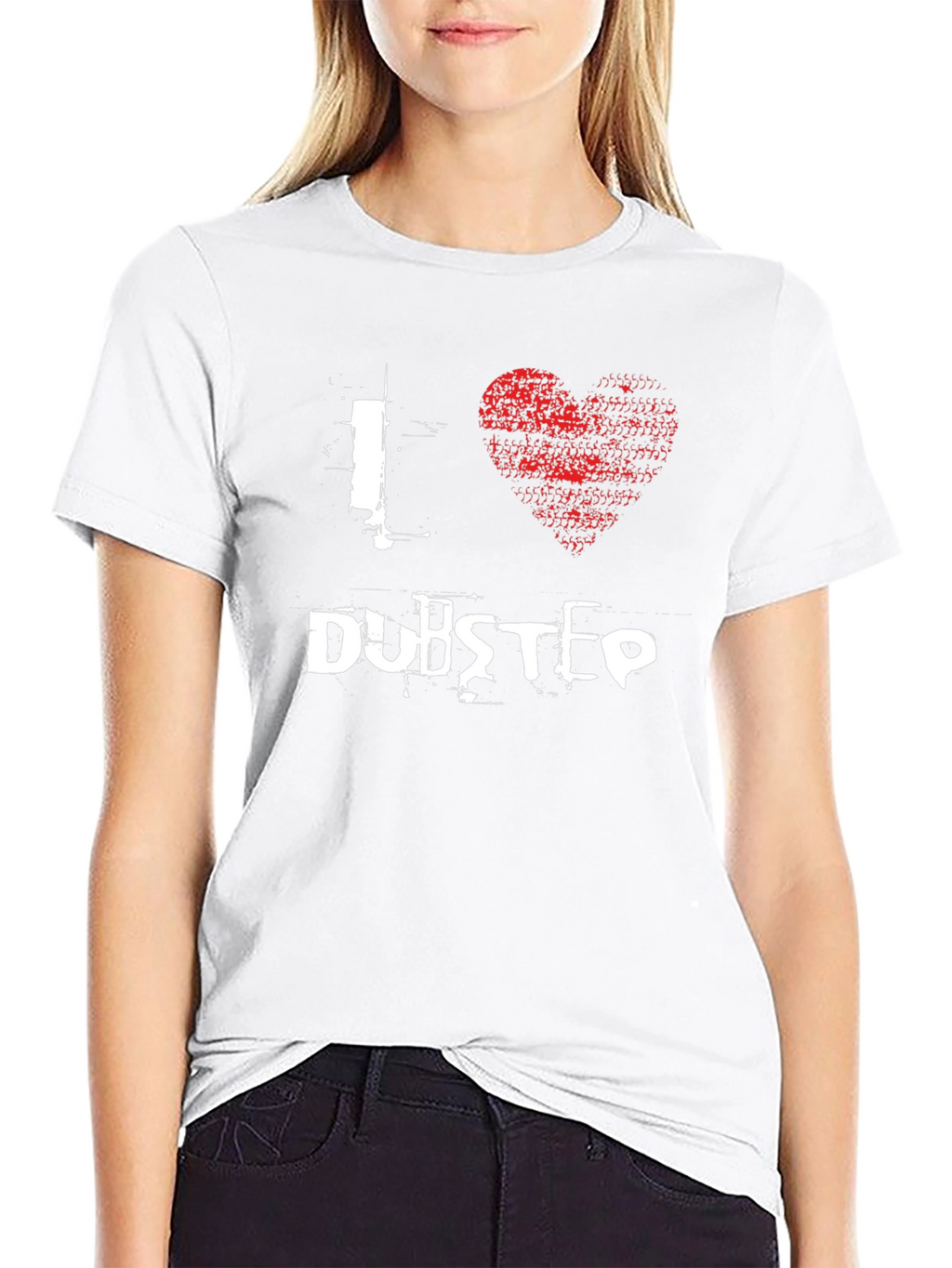 I Heart Dubstep Black Graphic Tee