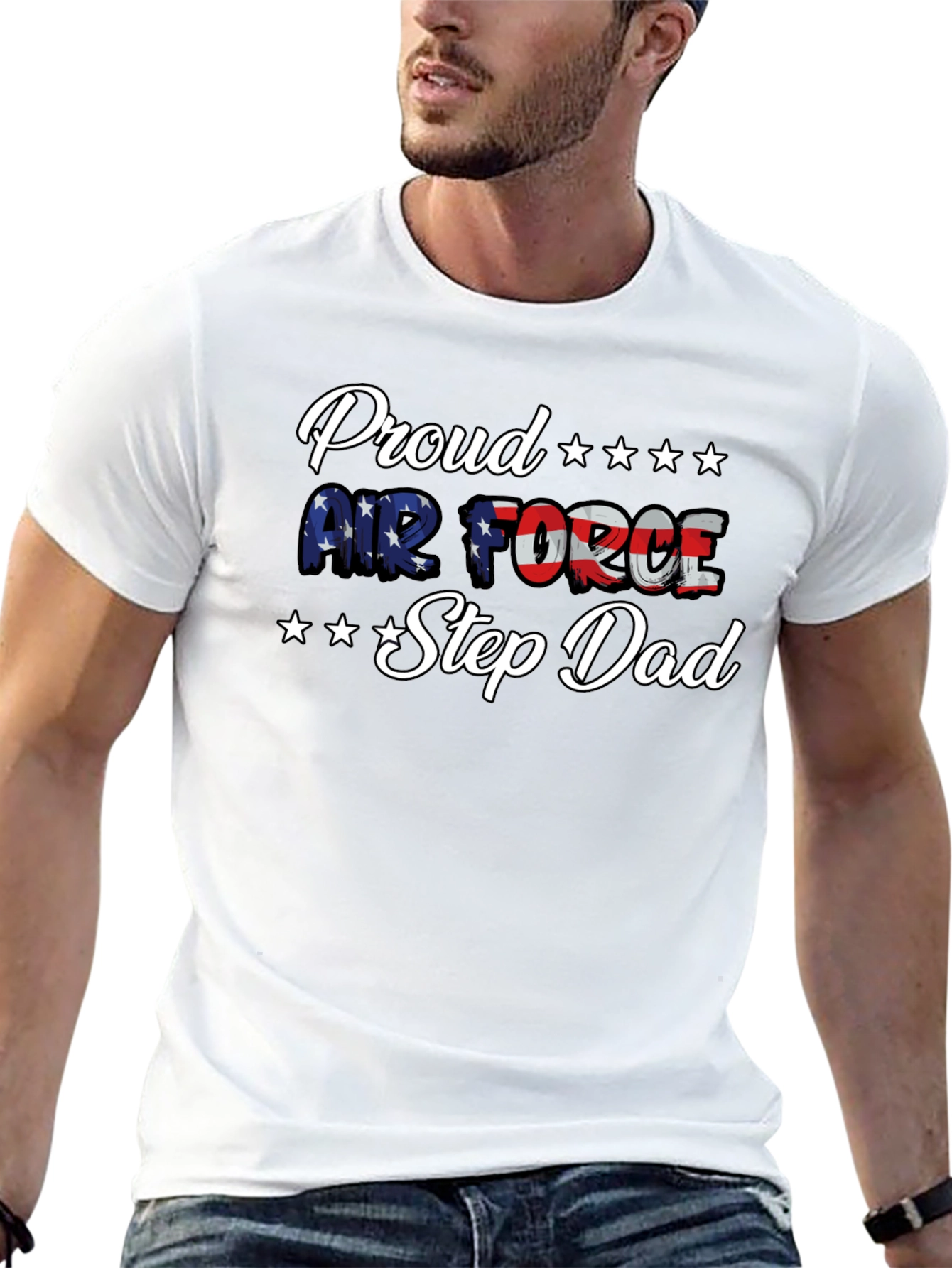 Proud Air Force Step Dad T-Shirt