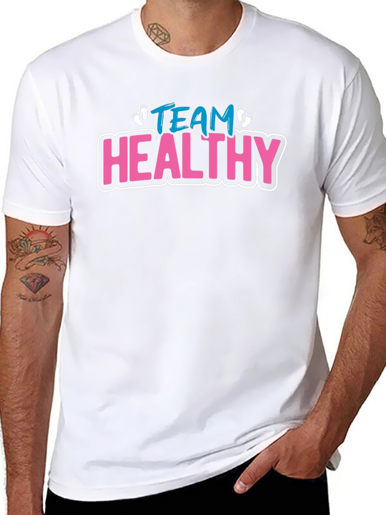 Team Healthy Baby Announcement T-Shirt