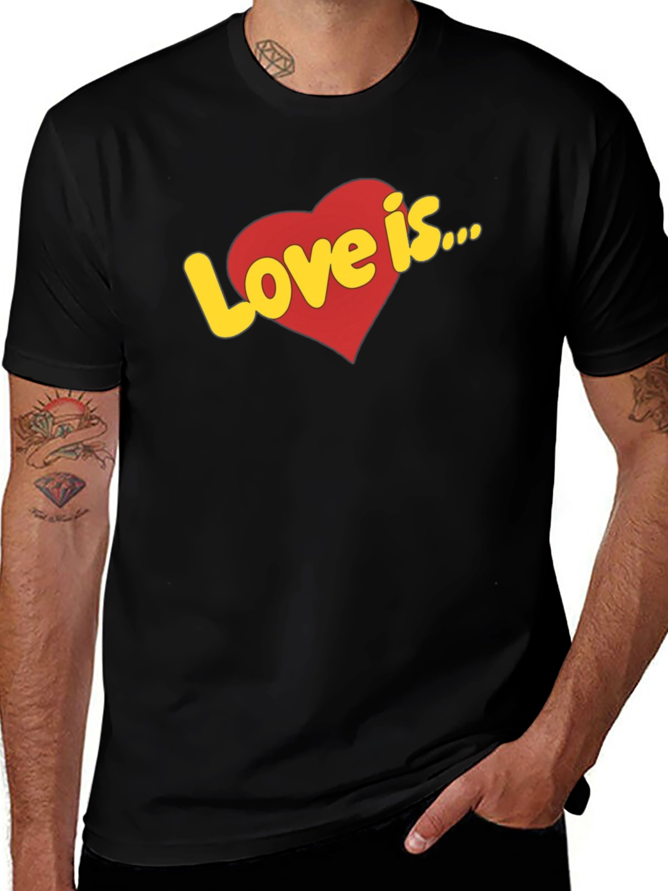 Love is... T-Shirt - Classic Heart Design