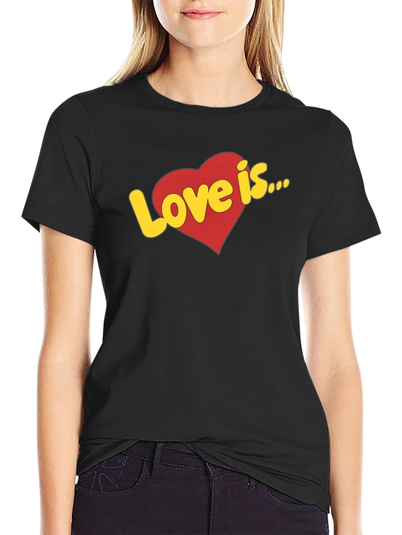 Love is... T-Shirt - Classic Heart Design
