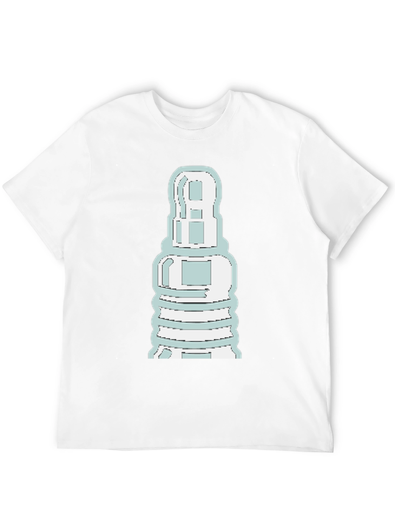 Unique Graphic Tee - Spark Plug Design