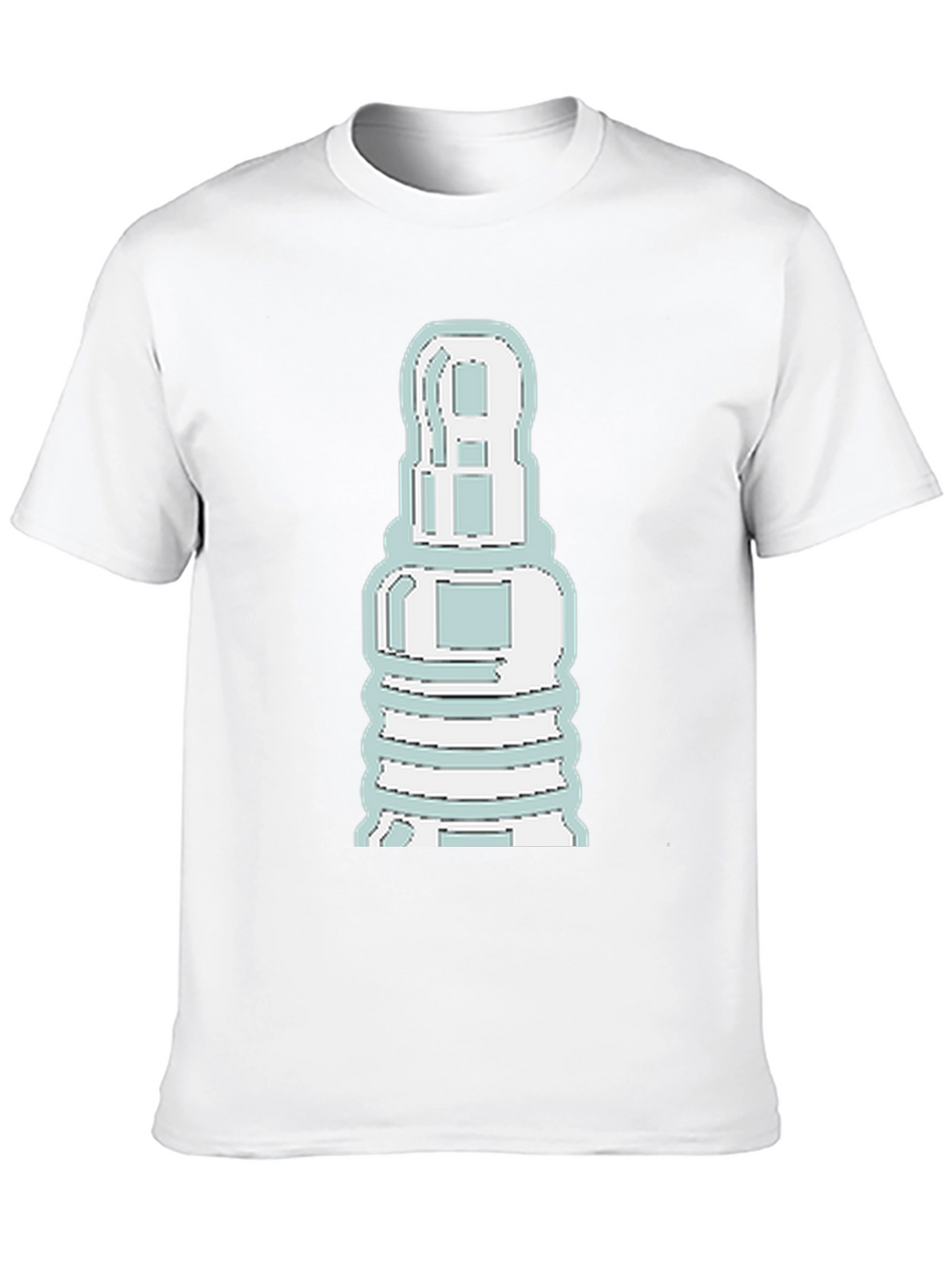 Unique Graphic Tee - Spark Plug Design