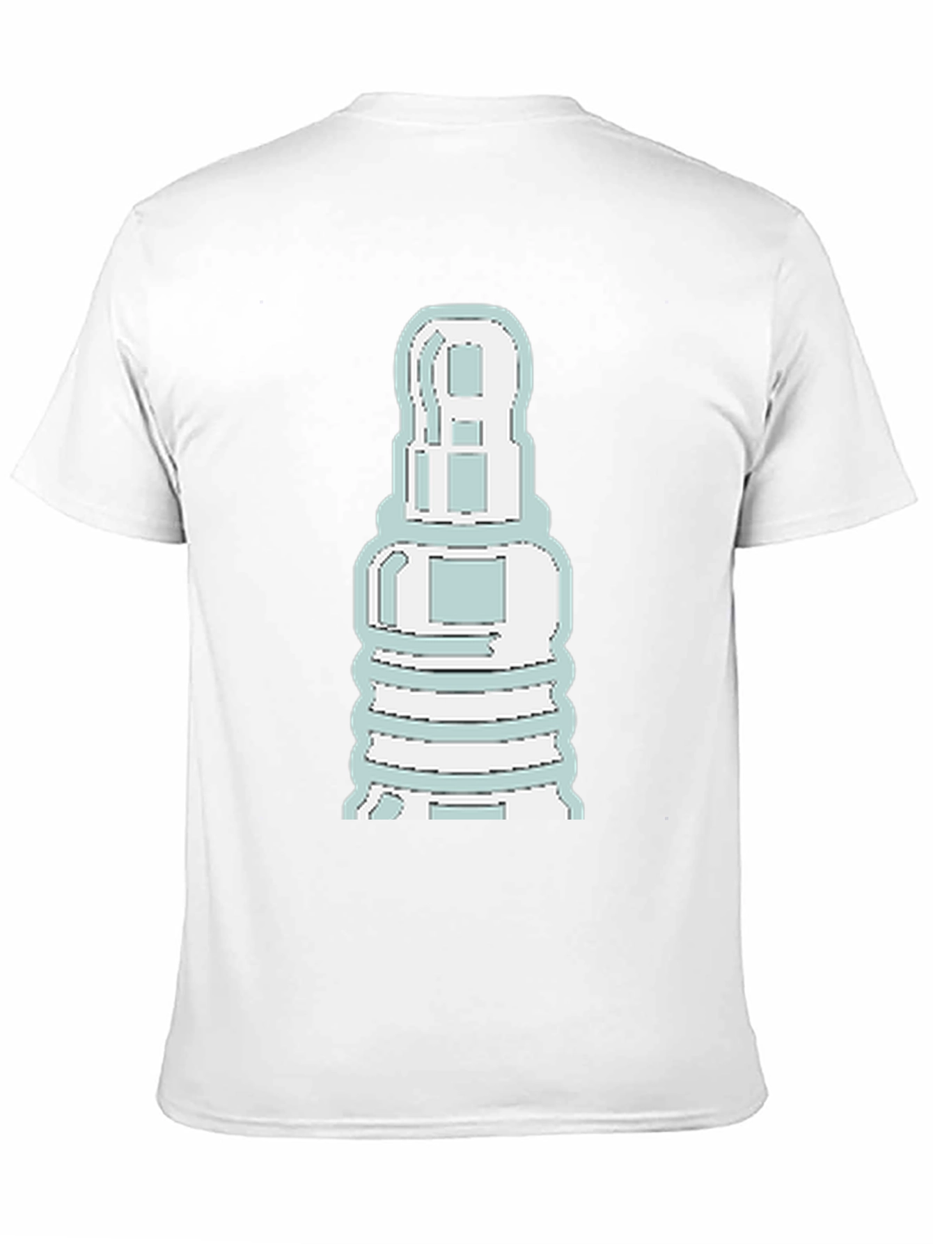 Unique Graphic Tee - Spark Plug Design