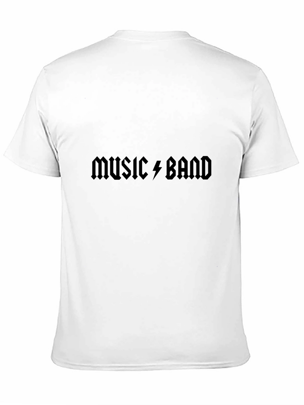 Music Band Graphic Tee - Black Cotton T-Shirt