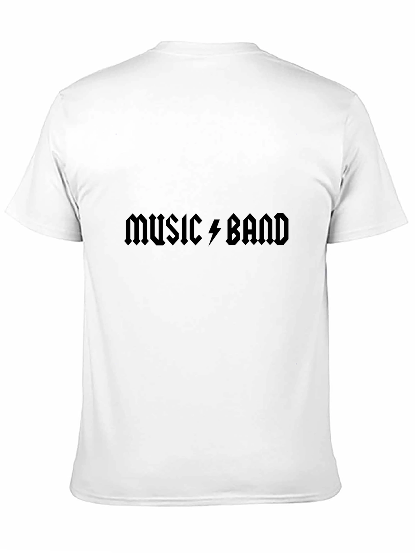 Music Band Graphic Tee - Black Cotton T-Shirt