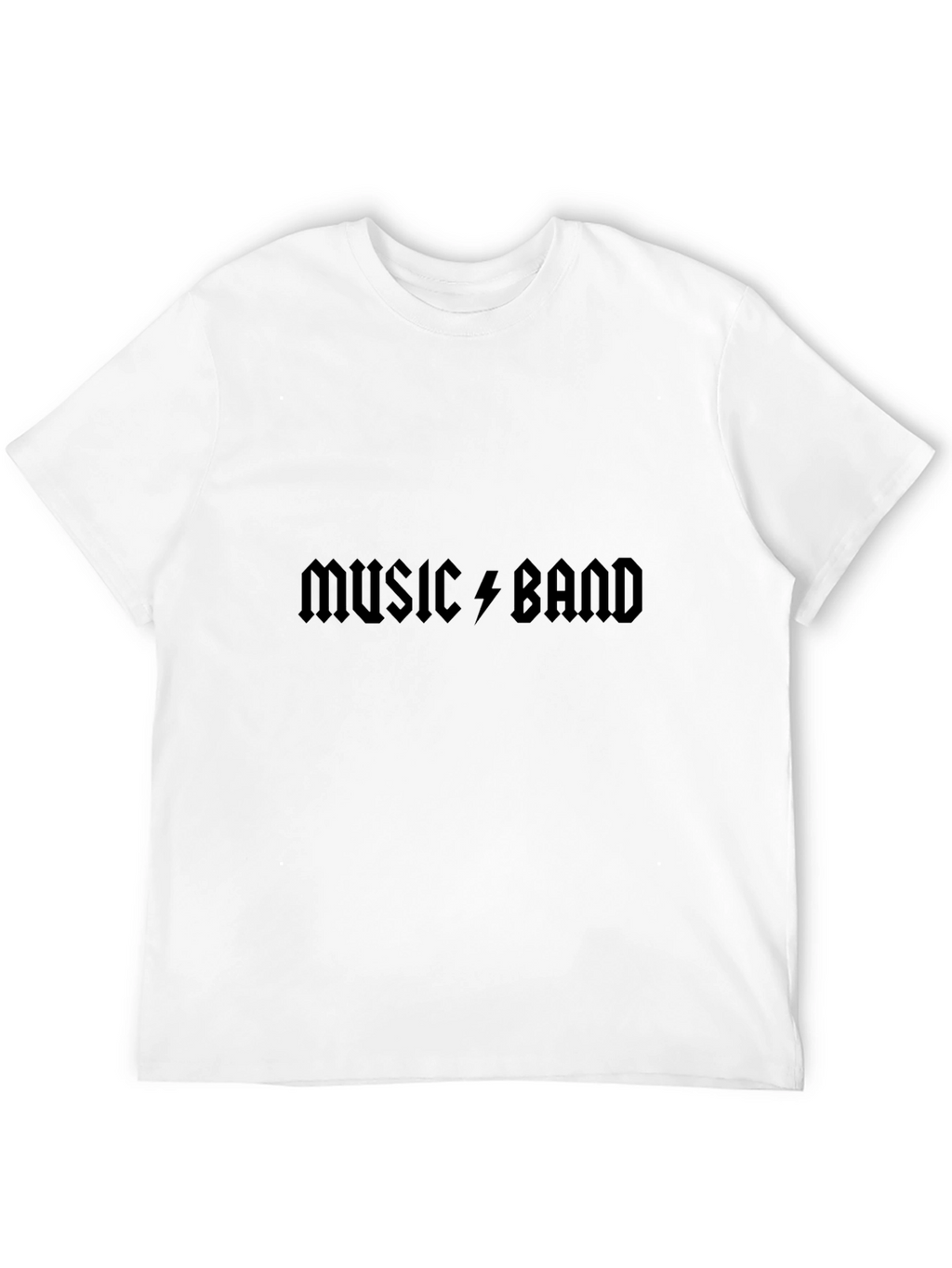 Music Band Graphic Tee - Black Cotton T-Shirt