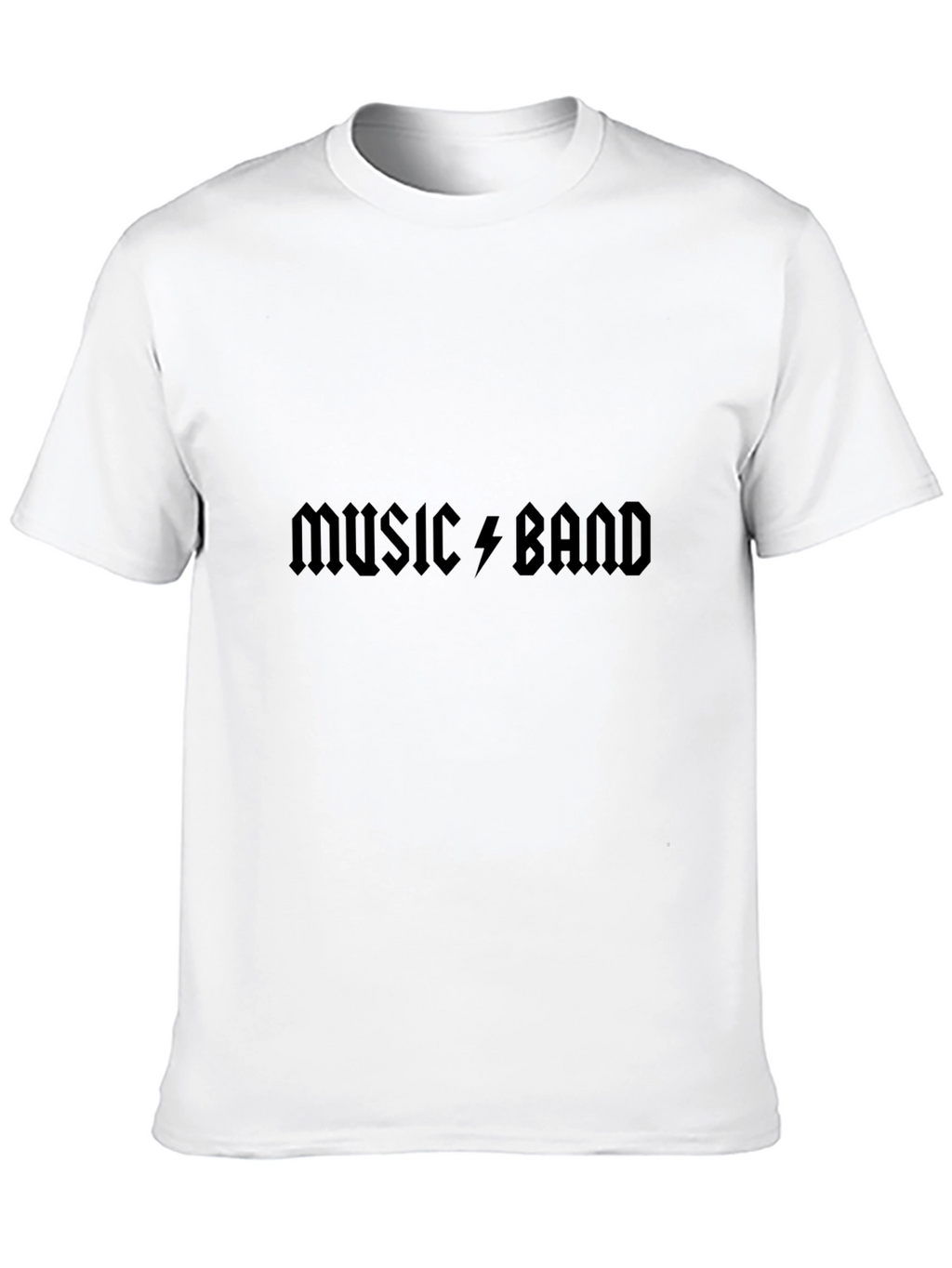 Music Band Graphic Tee - Black Cotton T-Shirt