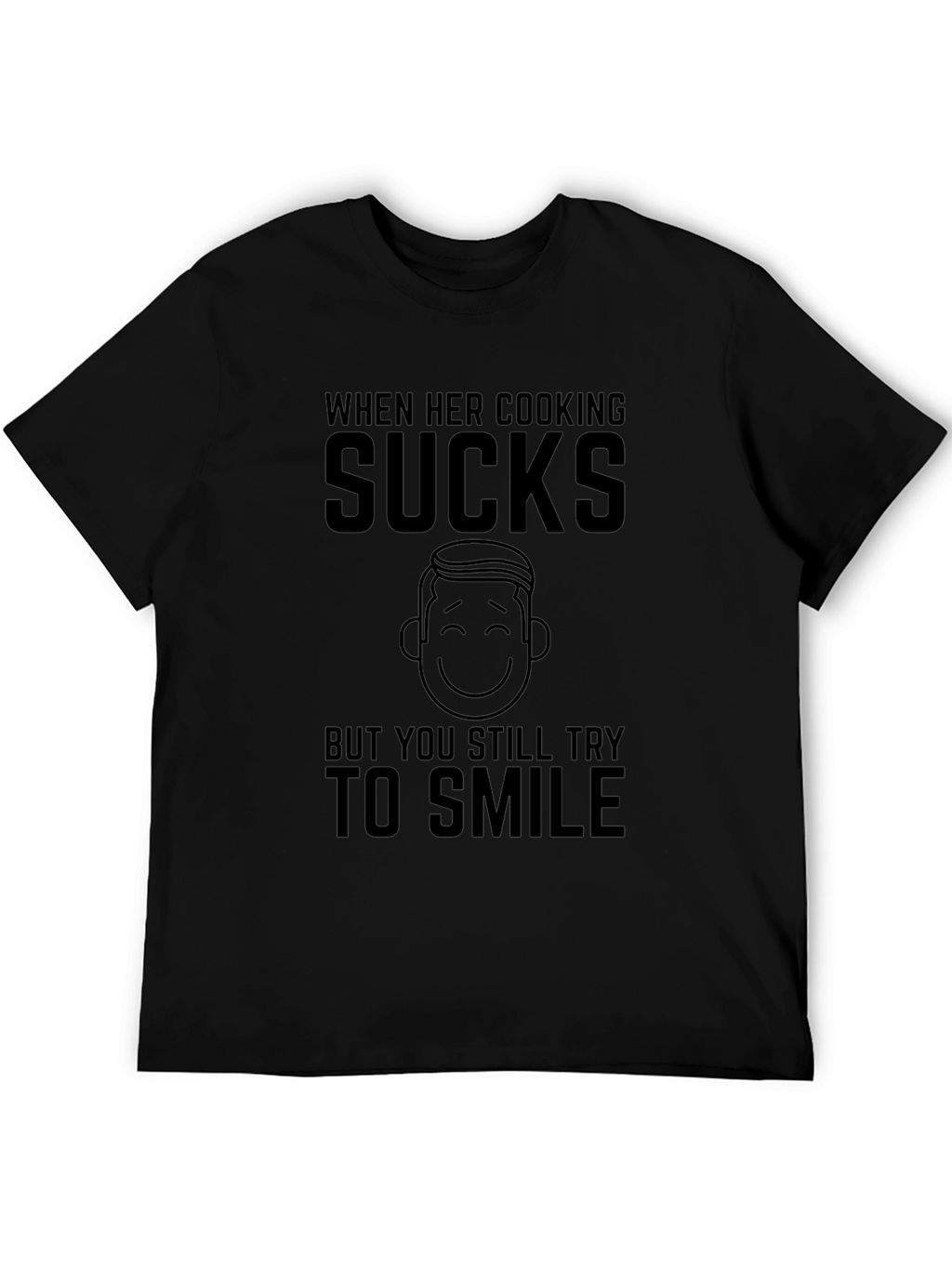Cooking Sucks Humor T-Shirt - Mens Black Tee