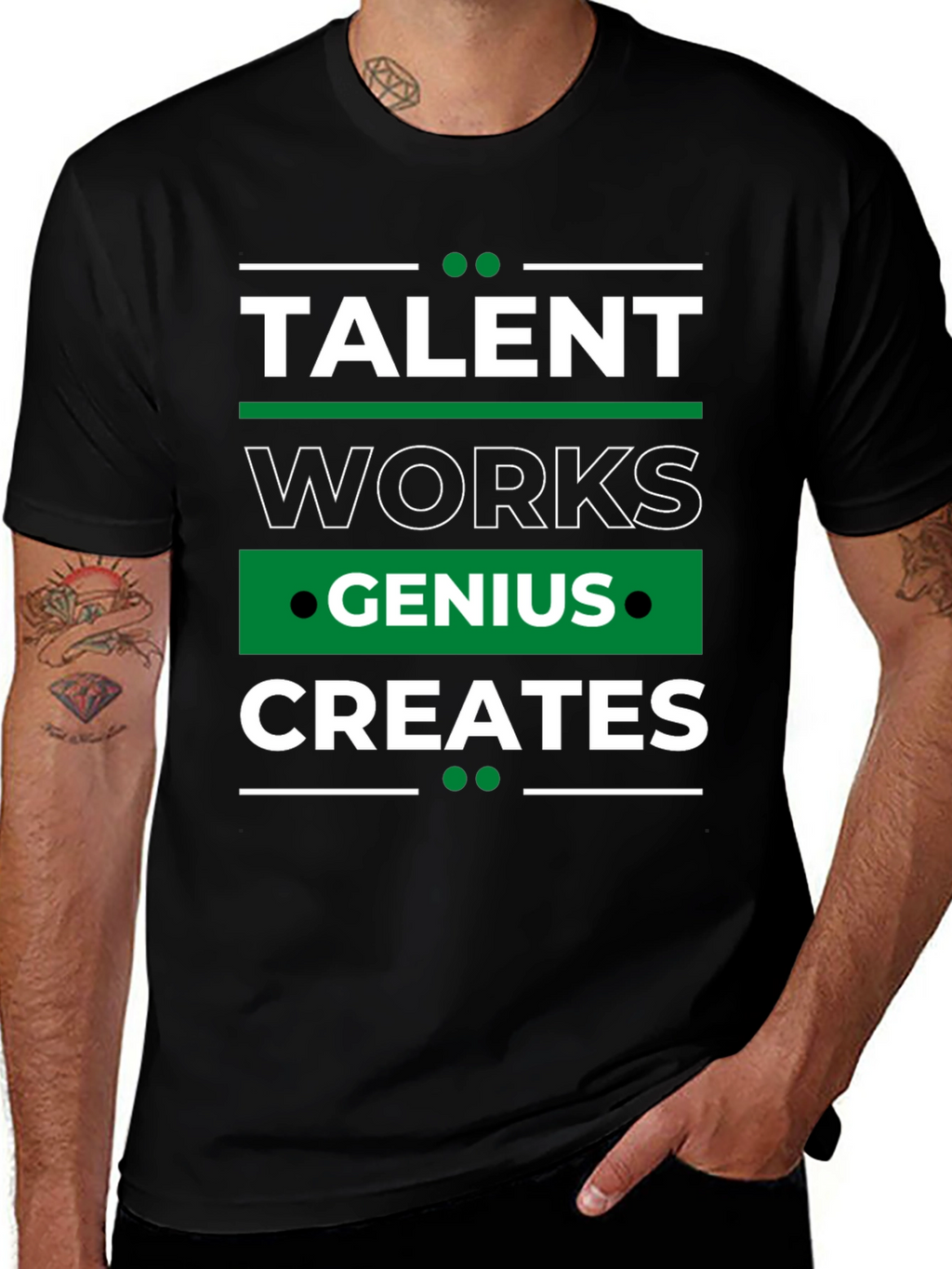 Talent Works Genius Creates T-Shirt