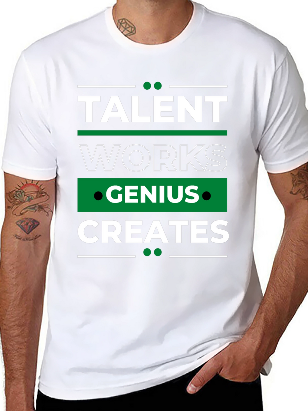 Talent Works Genius Creates T-Shirt