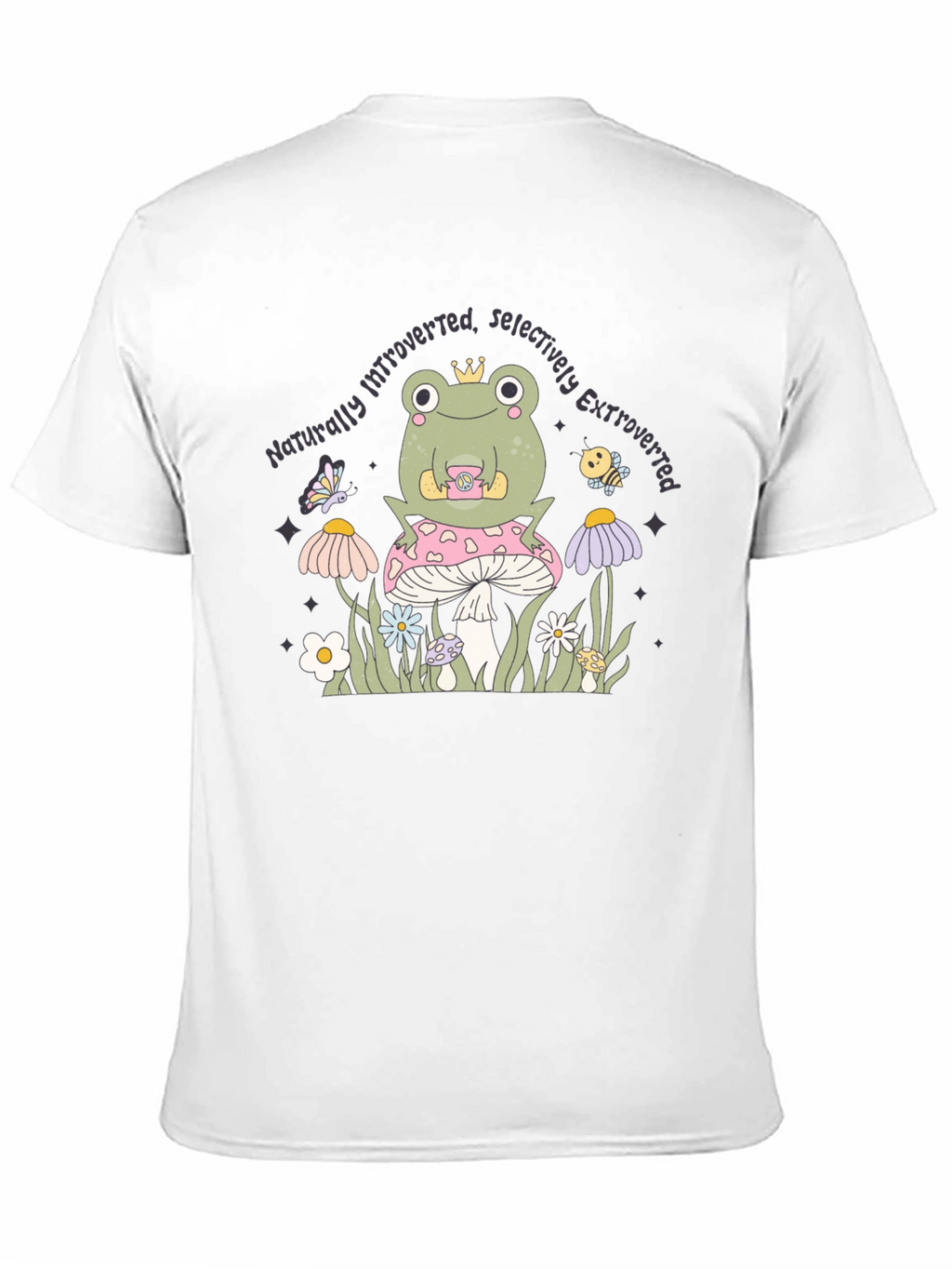 Introverted Extroverted Frog Graphic T-Shirt