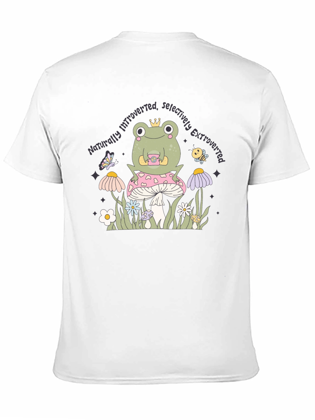 Introverted Extroverted Frog Graphic T-Shirt