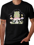 Introverted Extroverted Frog Graphic T-Shirt