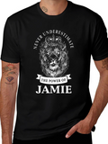 Never Underestimate Jamie Lion Graphic Tee