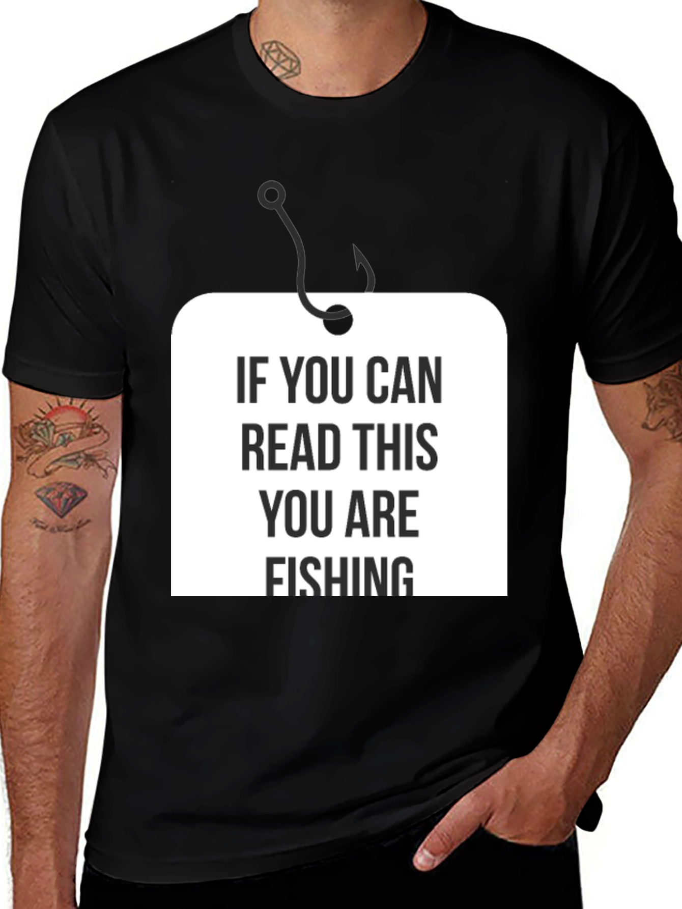 Funny Fishing T-Shirt - If You Can Read This You Are Fishing