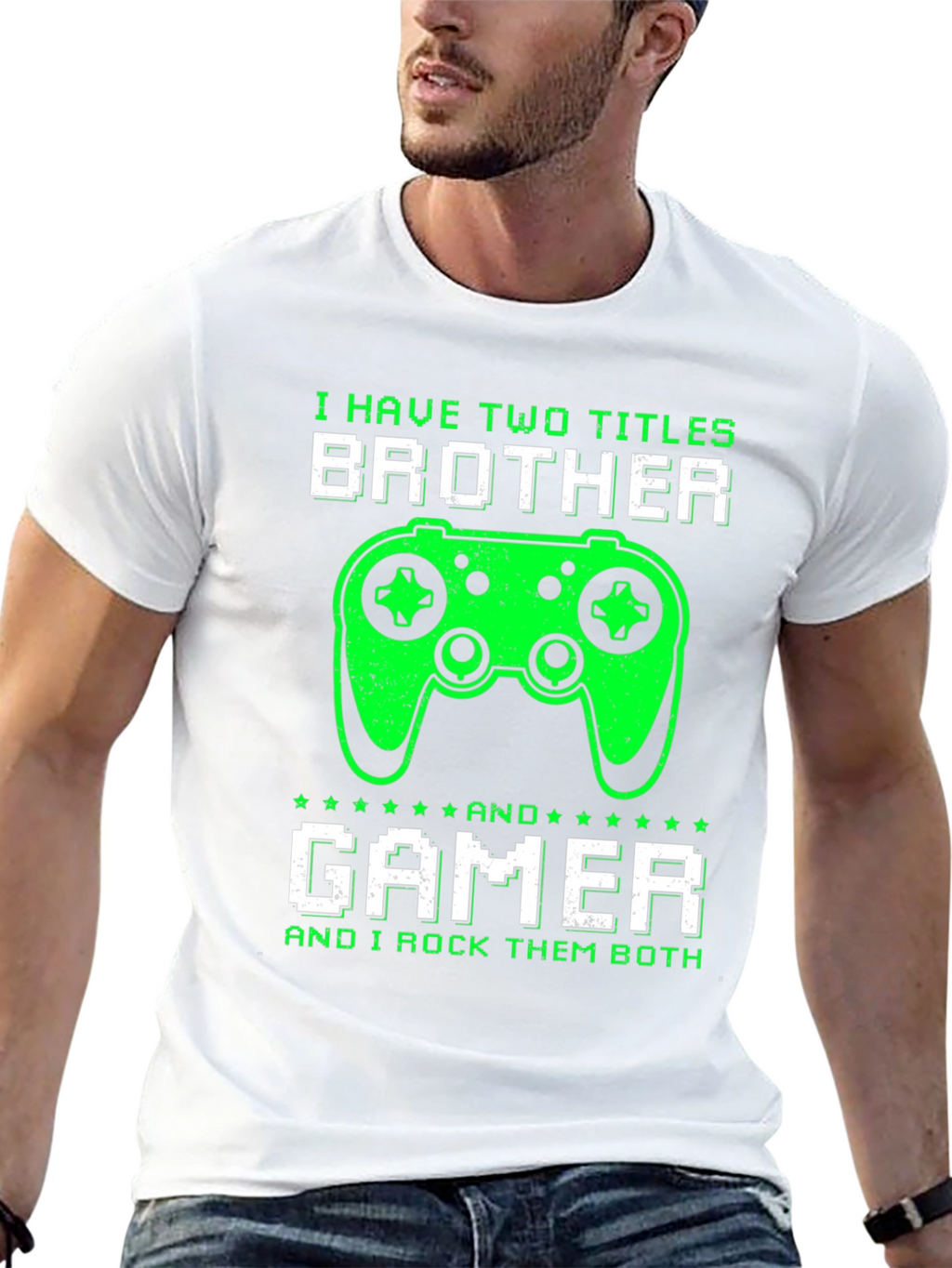 Brother Gamer T-Shirt - I Rock Them Both!