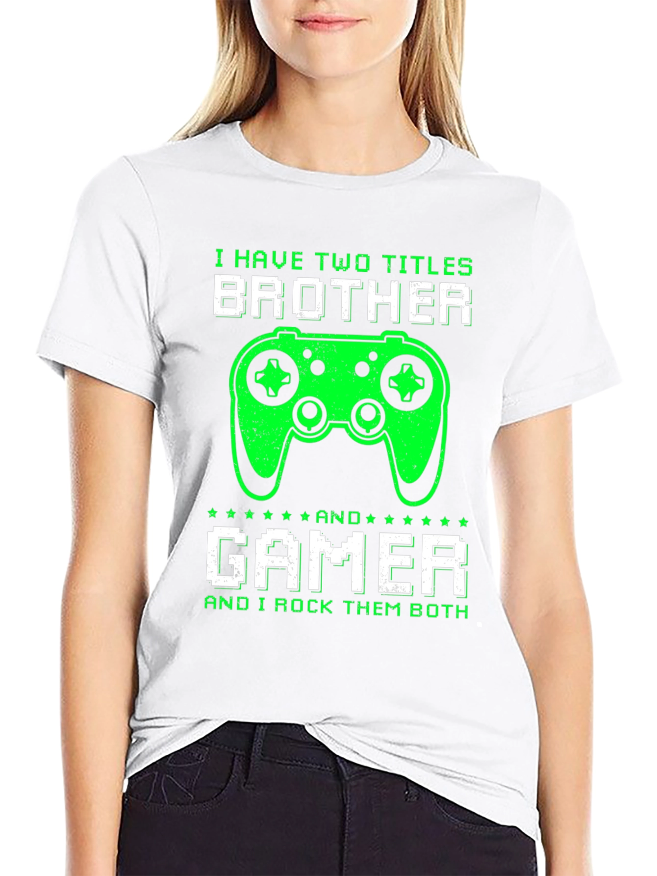 Brother Gamer T-Shirt - I Rock Them Both!
