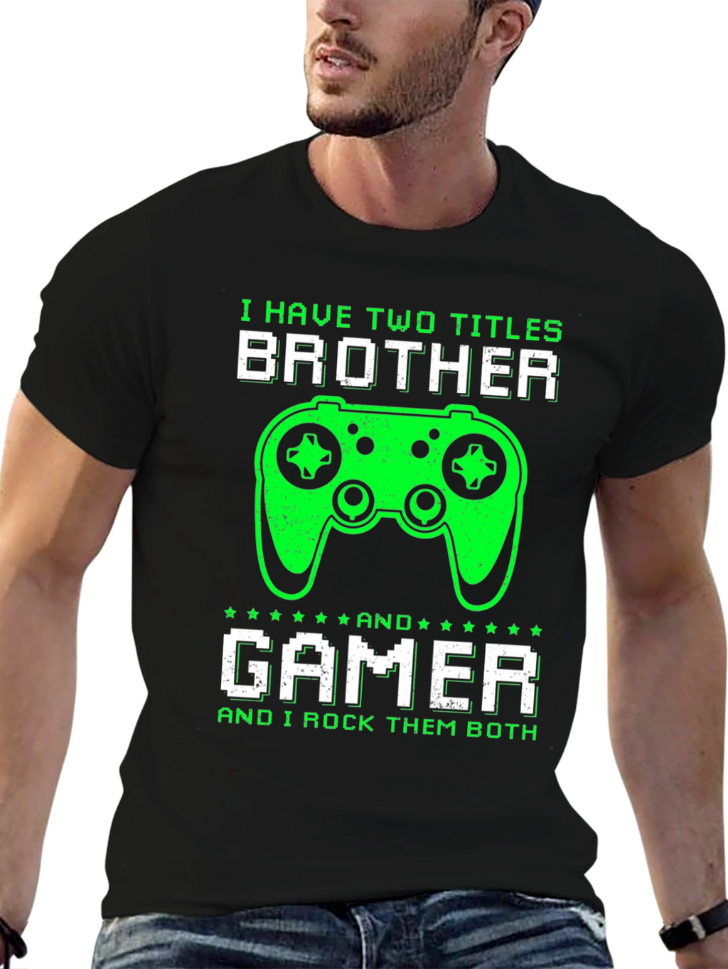 Brother Gamer T-Shirt - I Rock Them Both!