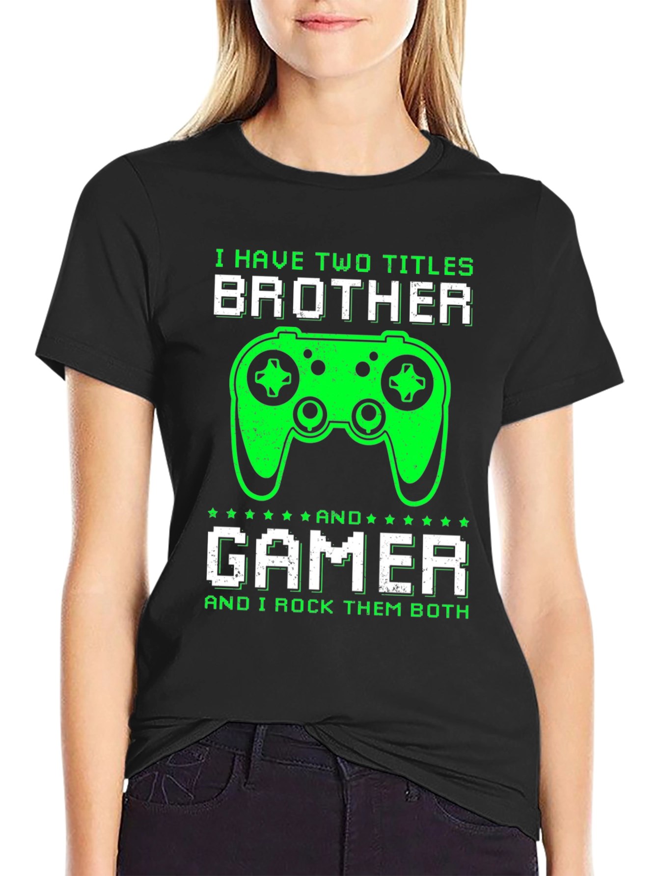 Brother Gamer T-Shirt - I Rock Them Both!