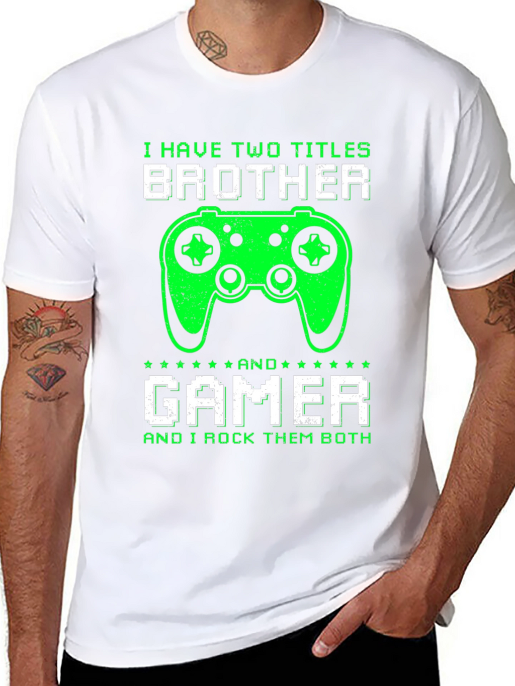 Brother Gamer T-Shirt - I Rock Them Both!