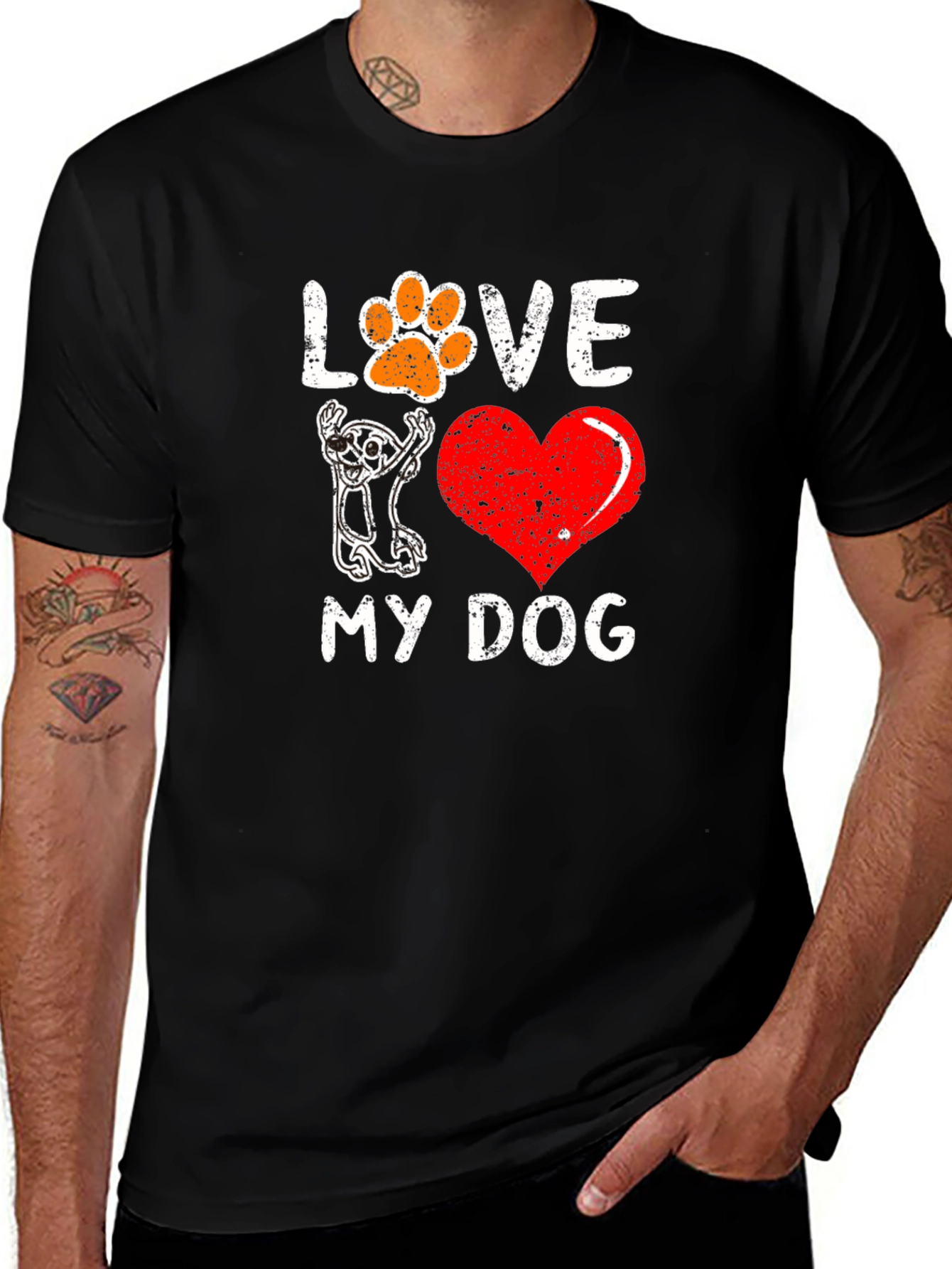 I Love My Dog Graphic Tee