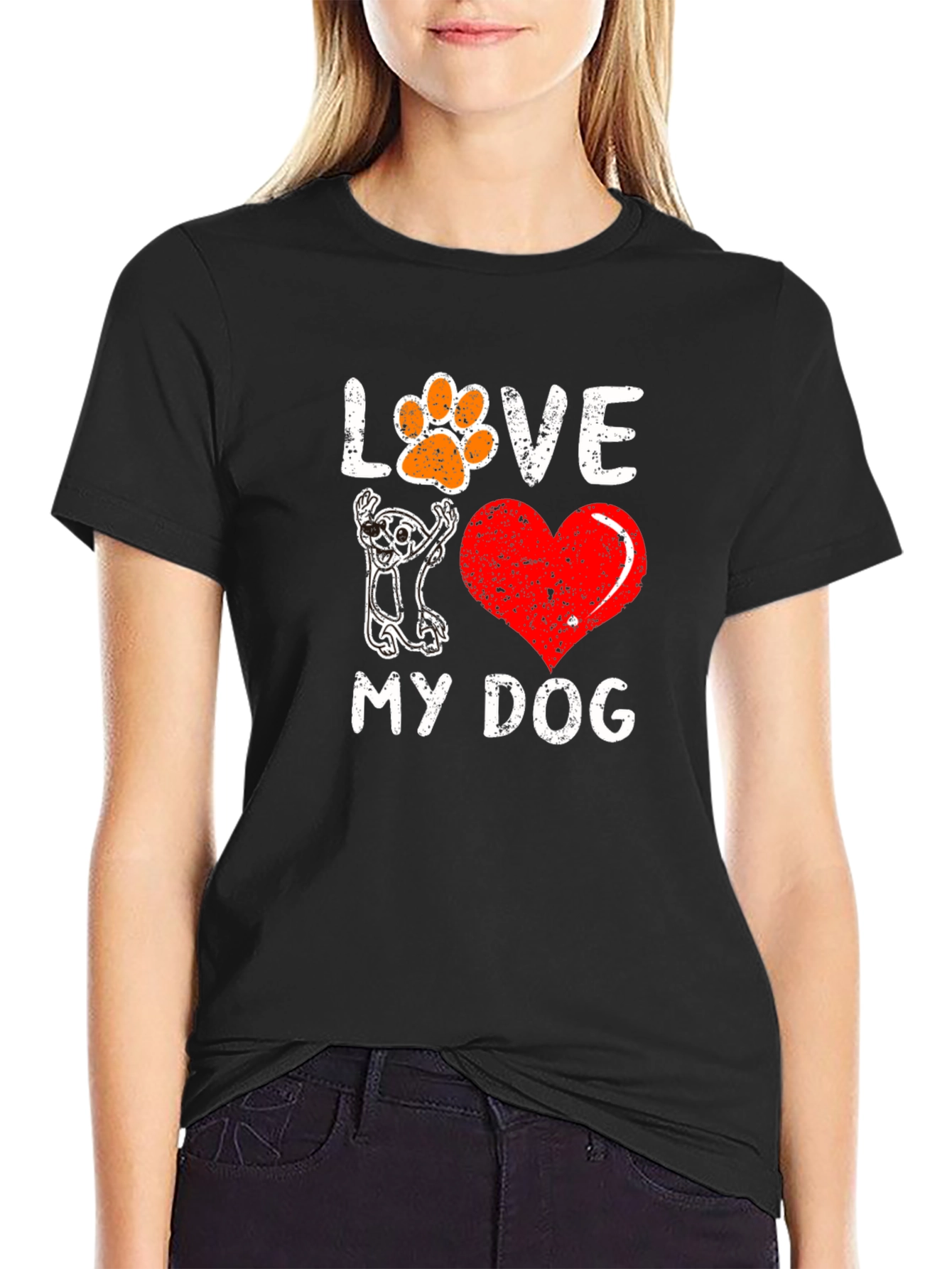 I Love My Dog Graphic Tee