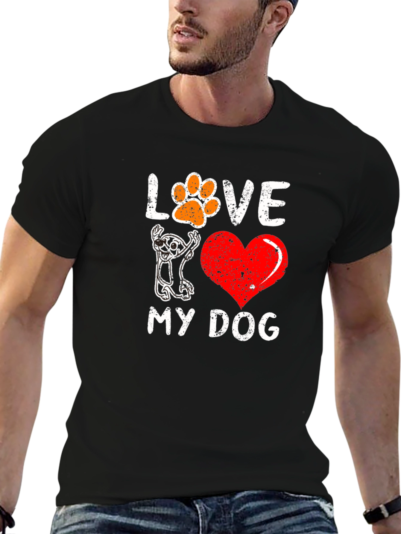 I Love My Dog Graphic Tee