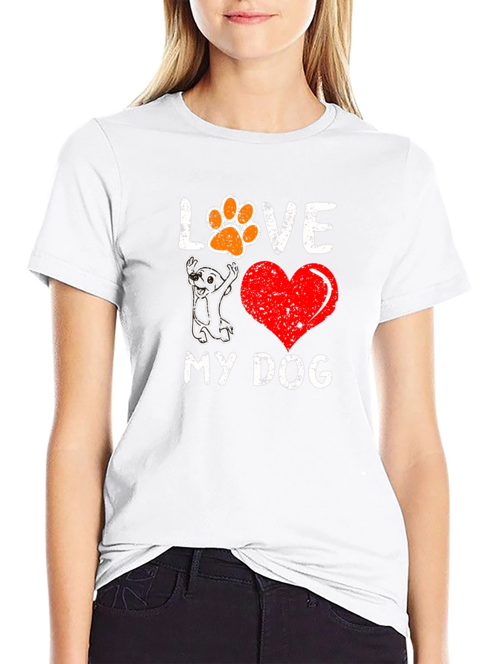 I Love My Dog Graphic Tee