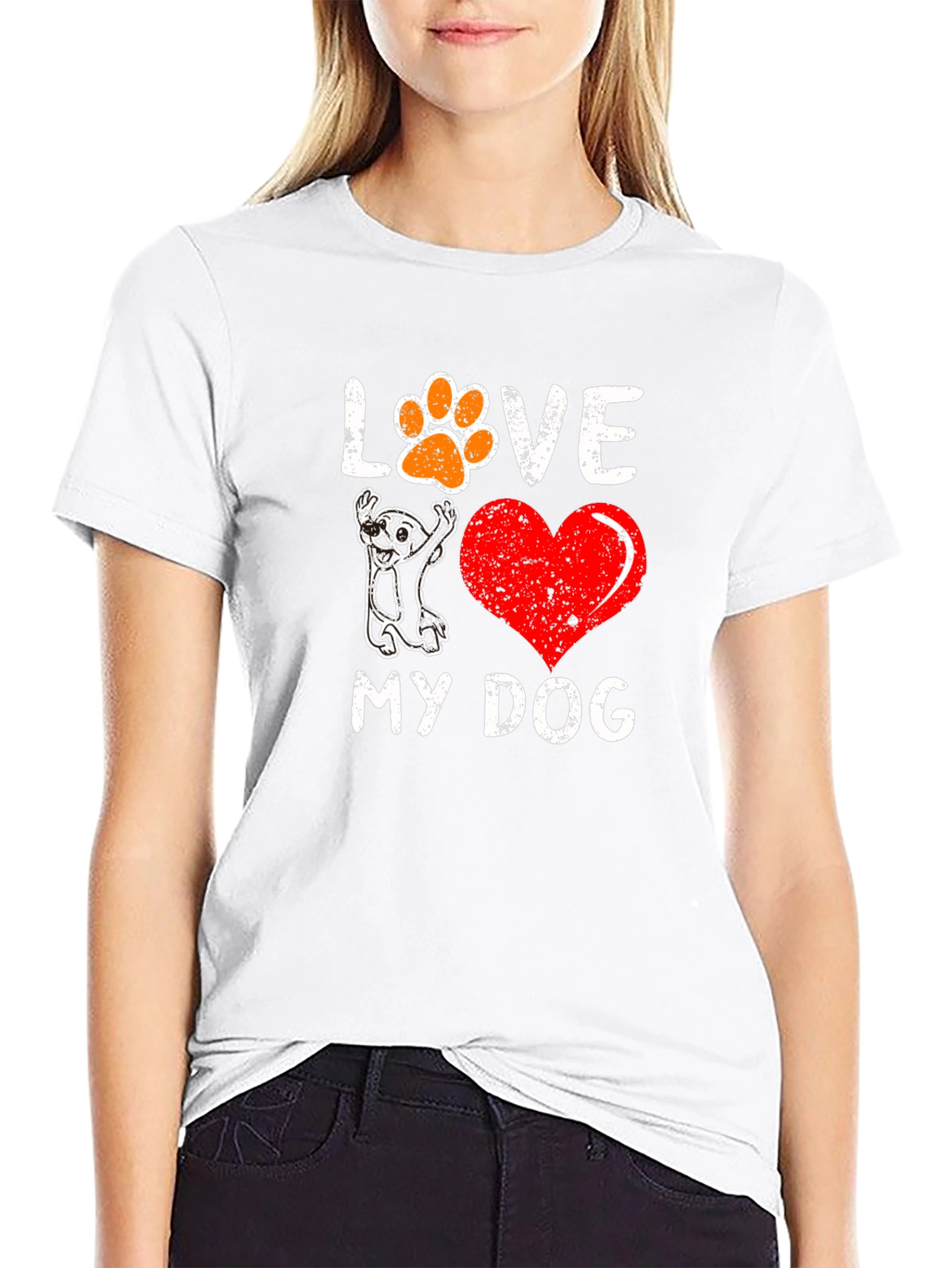 I Love My Dog Graphic Tee