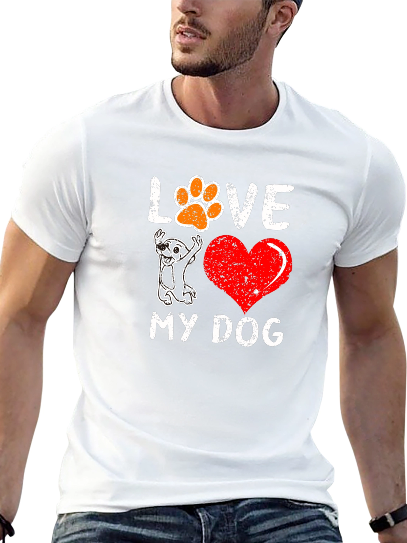 I Love My Dog Graphic Tee