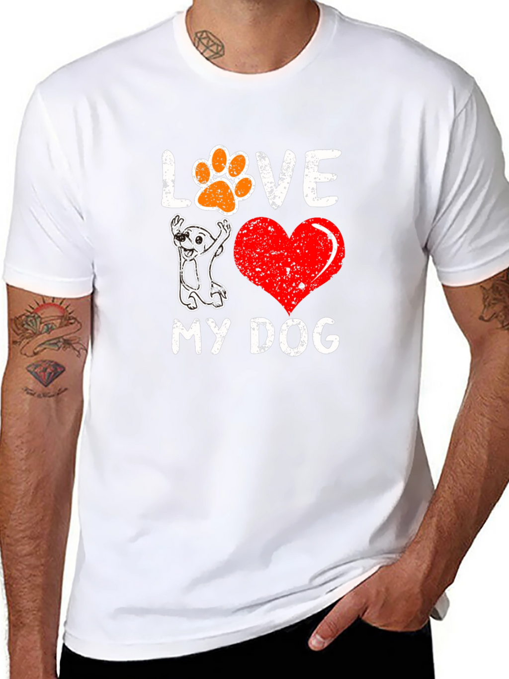 I Love My Dog Graphic Tee