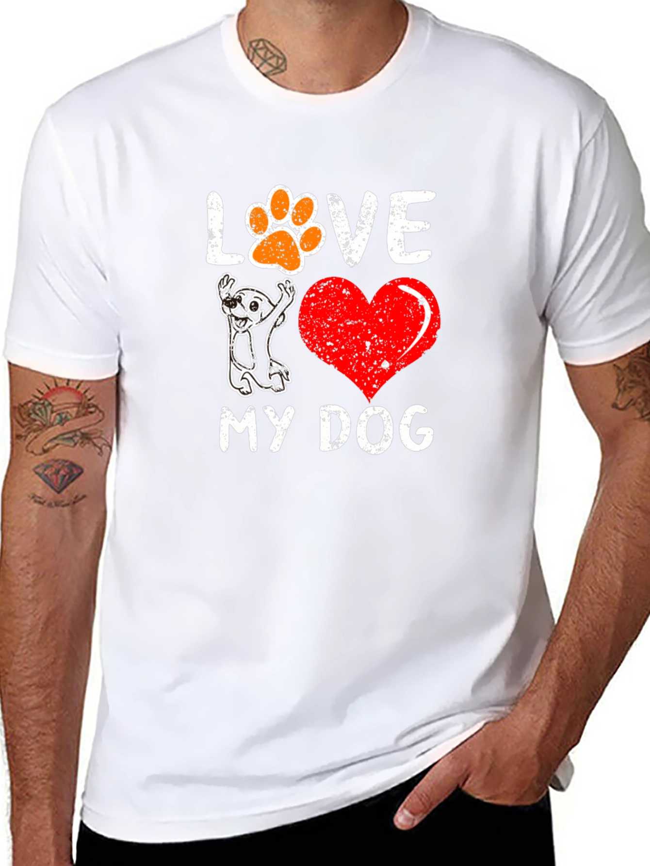 I Love My Dog Graphic Tee