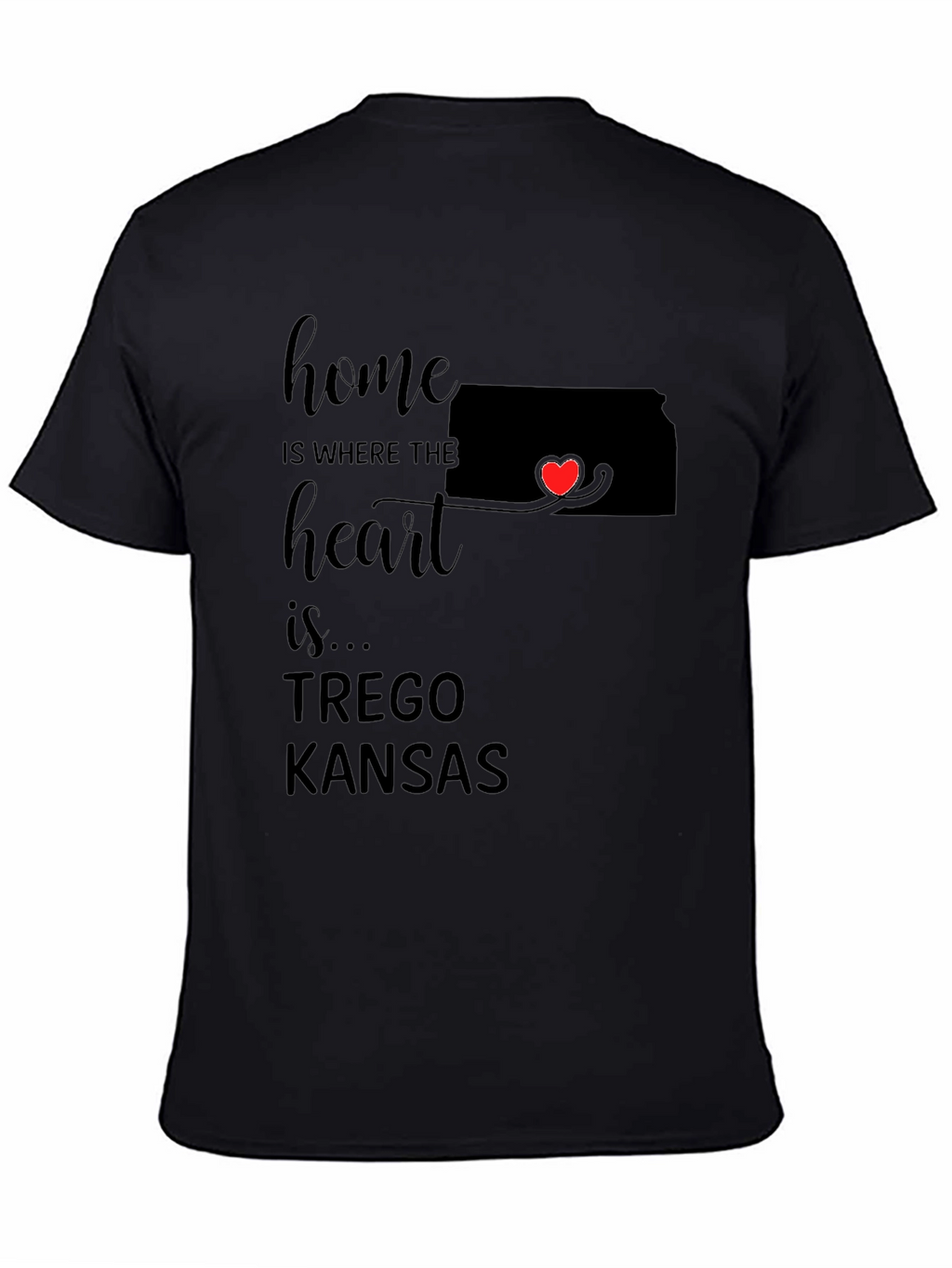 Trego Kansas Home Heart T-Shirt