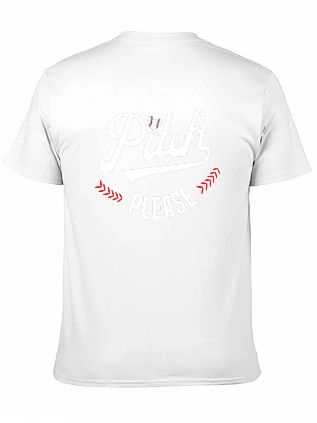 Pitch Please Baseball Heart Graphic Tee