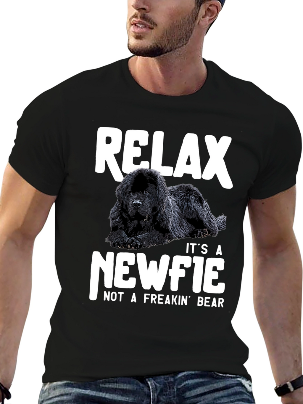 Relax Newfie Dog T-Shirt