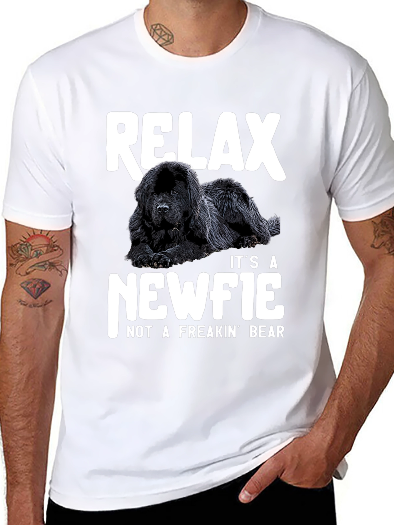 Relax Newfie Dog T-Shirt