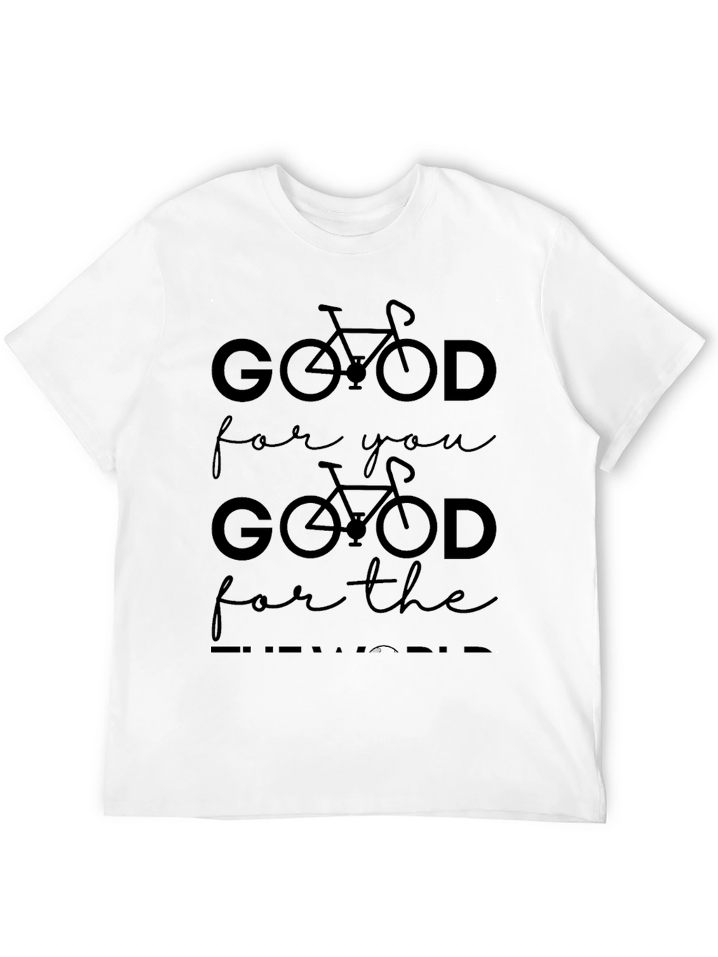 Good For You Cycling Black Graphic Tee