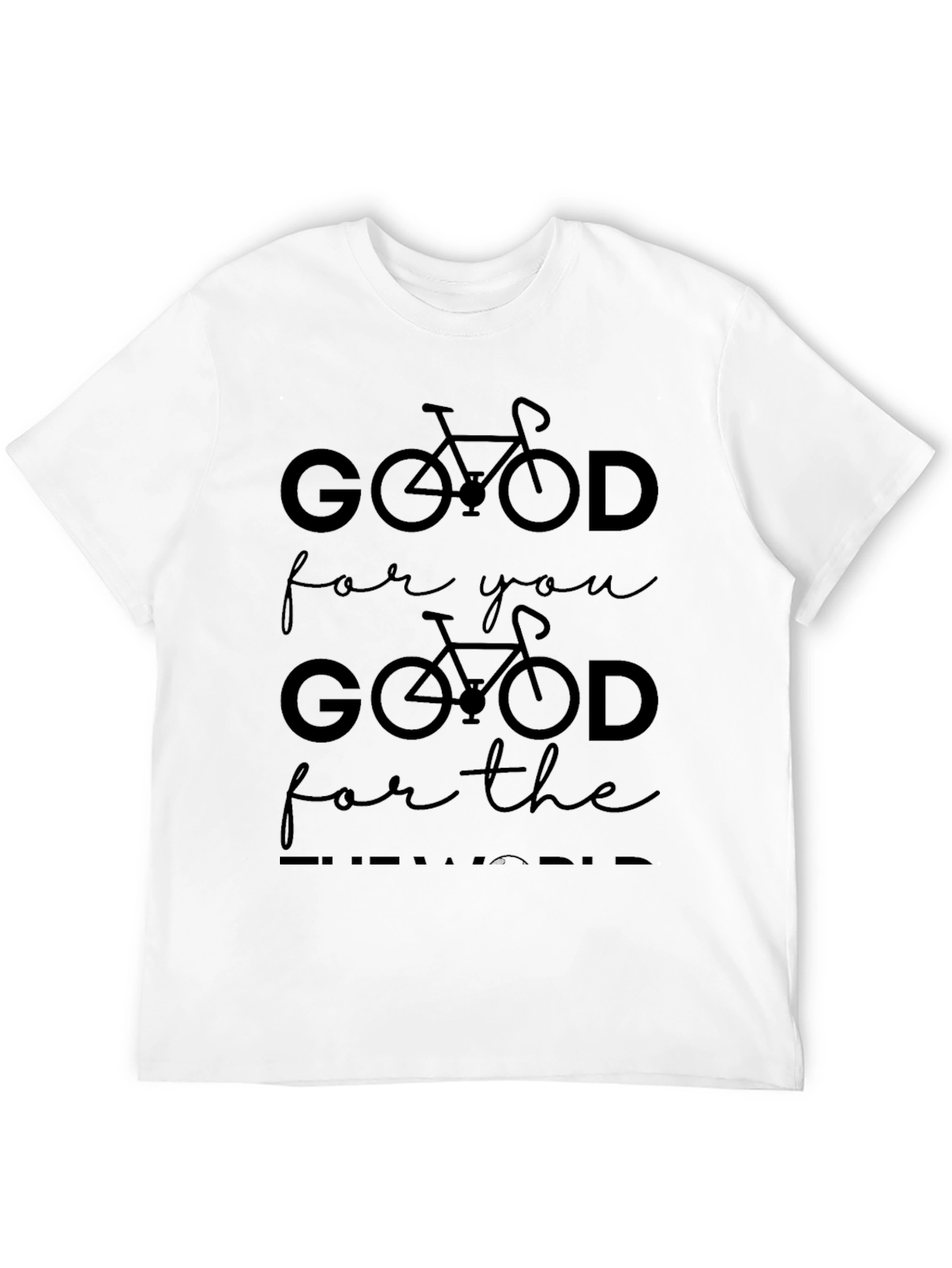 Good For You Cycling Black Graphic Tee