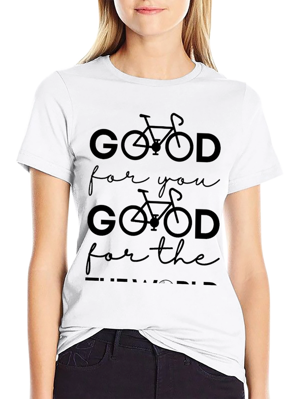Good For You Cycling Black Graphic Tee