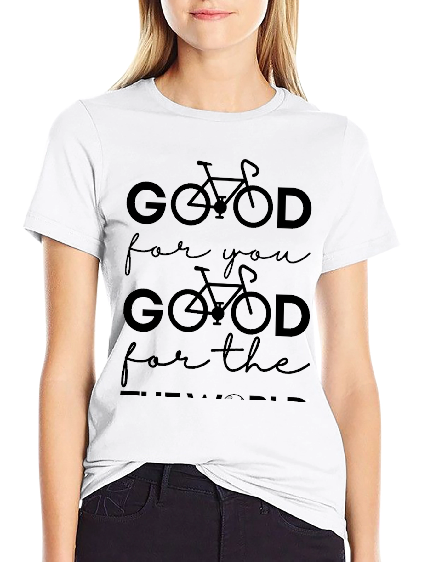 Good For You Cycling Black Graphic Tee