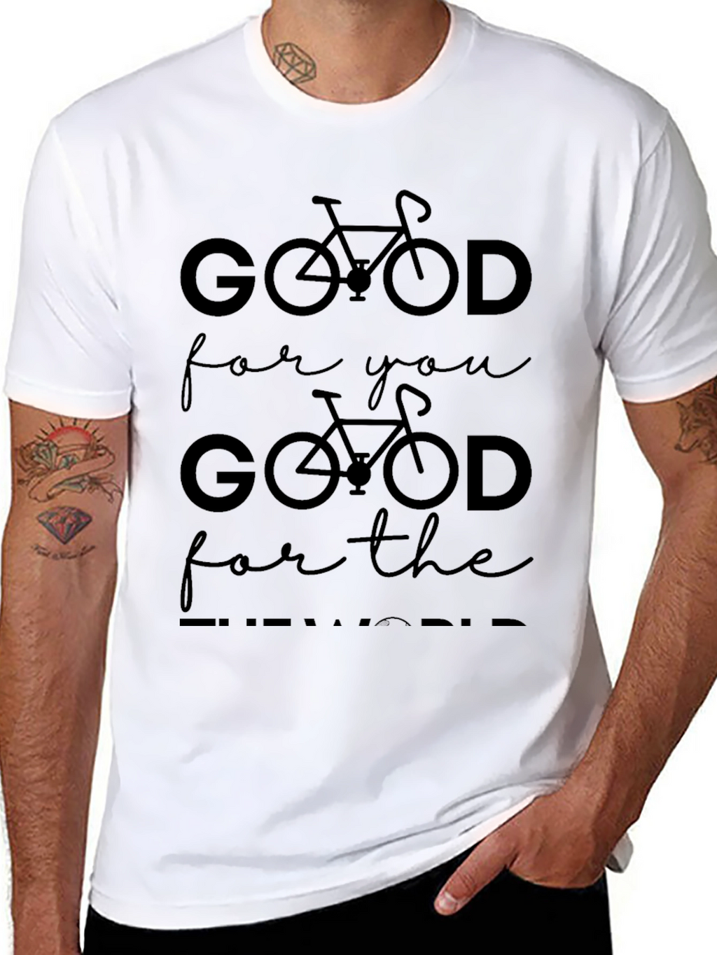 Good For You Cycling Black Graphic Tee