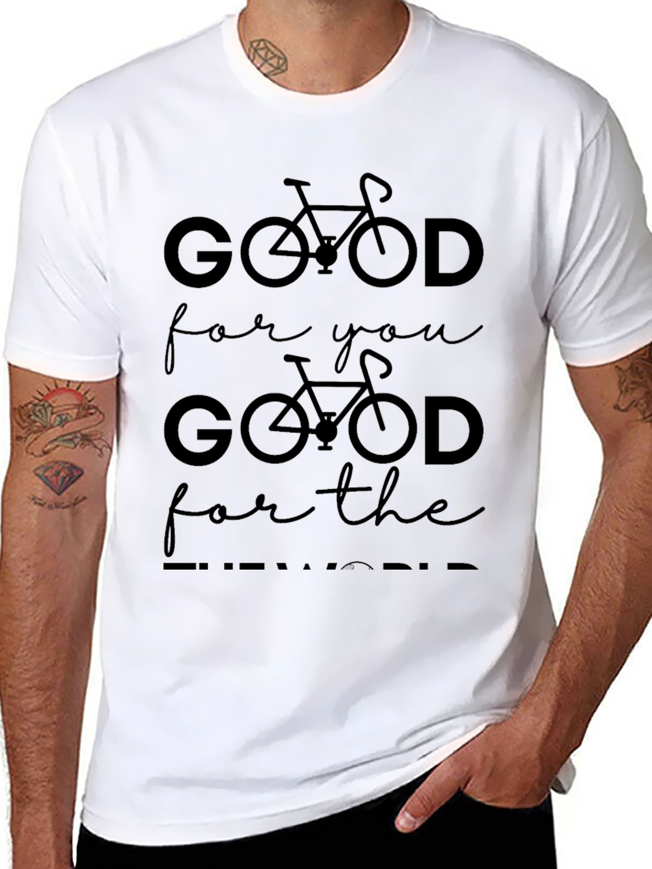 Good For You Cycling Black Graphic Tee